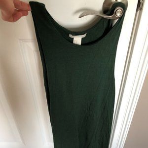 H&M T-Shirt Dress in Forest Green